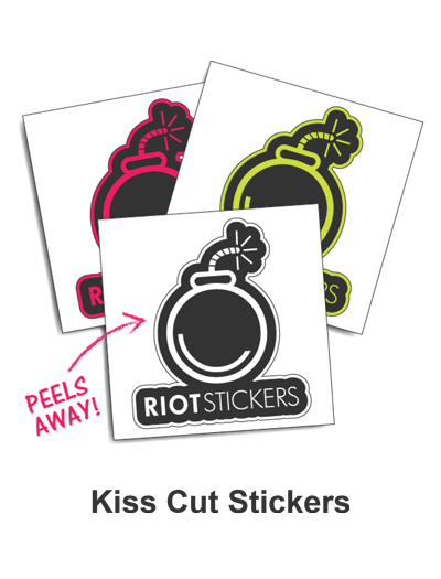 Cheap Custom Kiss Cut Stickers